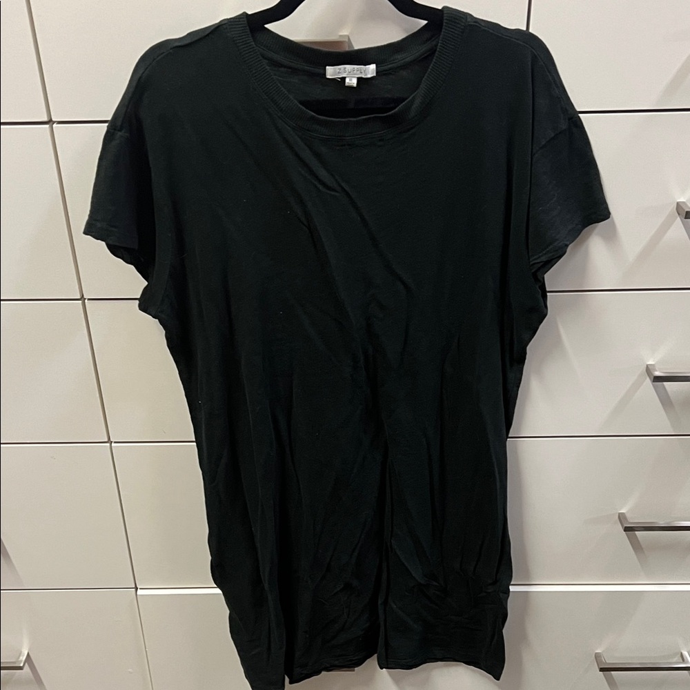 Z Supply Black Short Sleeve Dress